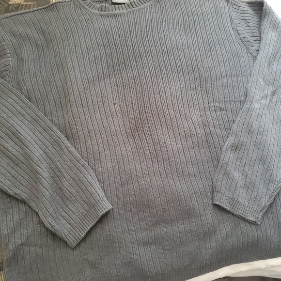 Men's XL CREWNECK Sweater dk green - Picture 4 of 5